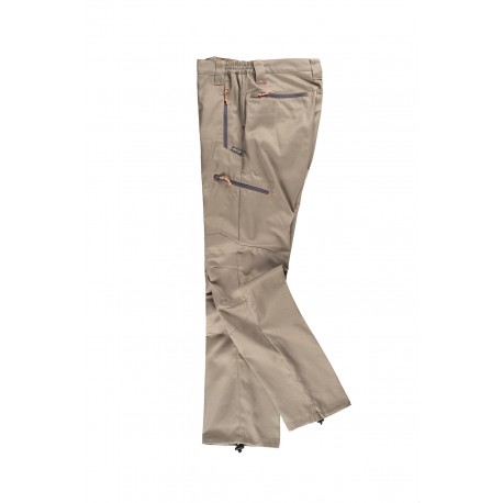 Pantalón Viscosa con cierre de corchete y cremallera WorkTeam S9885