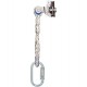 Anticaídas desmontable automático para cuerda, con elemento de amarre y mosquetón de acero Miguel Miranda D12