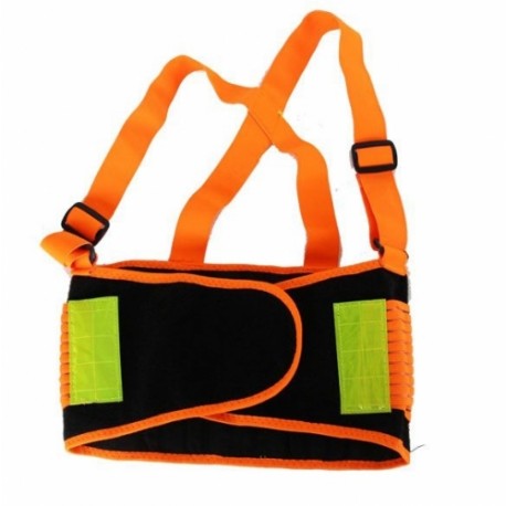 Cinturón antilumbago elástico con tirantes y bandas reflectantes para alta visibilidad Miguel Miranda WRTT