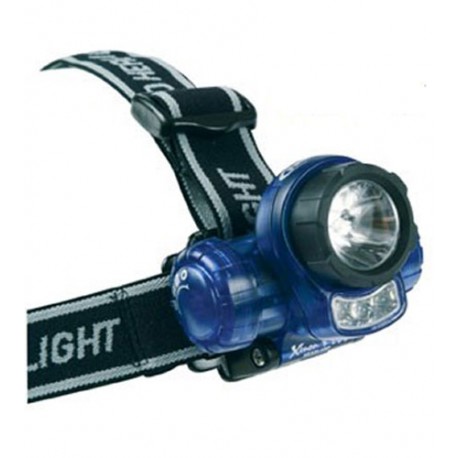 Linterna Frontal HEADLIGHT con 3 led + Xenon foco orientable y sujecion para casco Miguel Miranda D2