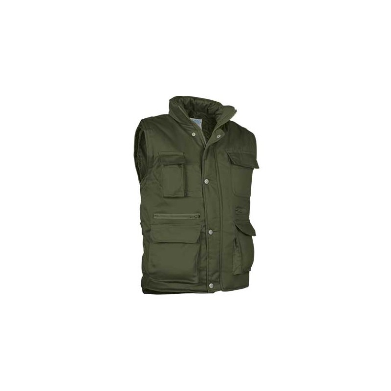 Chaleco Acolchado Multibolsillos VALENTO Reporter - Sin Mangas, Ligero Y Funcional