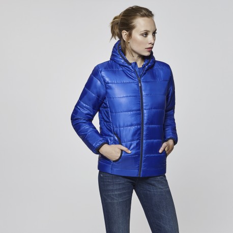 Chaqueta acolchada azul mujer Clearance