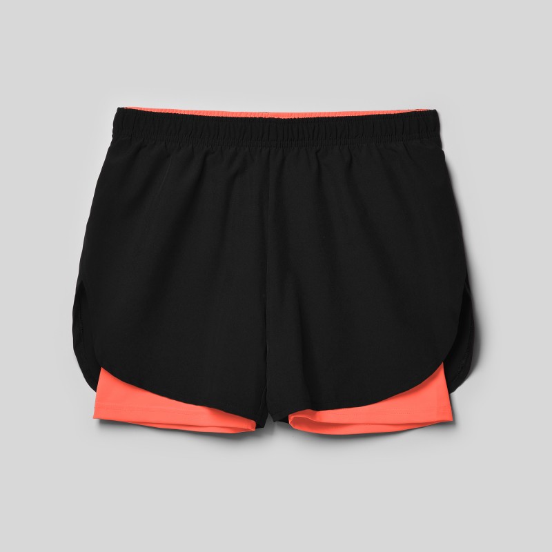 Pantalon corto LANUS deportivo para mujer con malla interior a contras