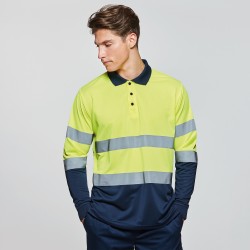 Polo técnico de trabajo manga larga alta visibilidad POLARIS L/S 9306 Roly