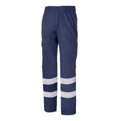 Pantalón de trabajo multibolsillos y 2 bandas reflectantes Chintex 1001E