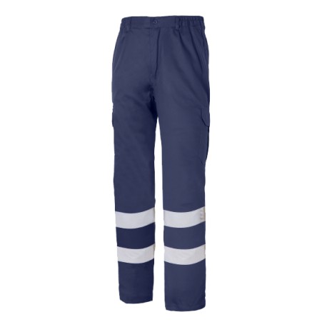 Pantalón de trabajo multibolsillos y 2 bandas reflectantes Chintex 1001E
