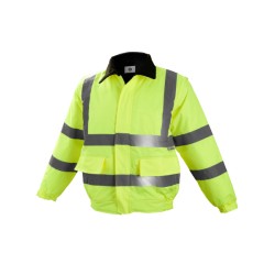 Cazadora de Trabajo bomber Mangas Desmontables Alta Visibilidad Chintex 1093C