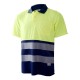 Polo de Trabajo Manga Corta Combinado Alta Visibilidad Chintex 1201