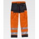 Pantalón de trabajo multibolsillos Alta Visibilidad WorkTeam C2912