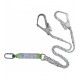 Arnes MIRA 10 CONFORT y absorbedor con doble ramal de cuerdas en Y con mosqueton y 2 ganchos con bolsa portaequipos