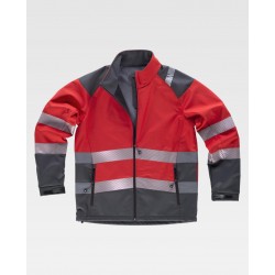 Chaqueta de trabajo alta visibilidad cintas reflectantes WorkTeam S9202