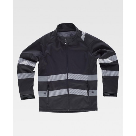 Chaqueta Workshell con cintas reflectantes WorkTeam S9203