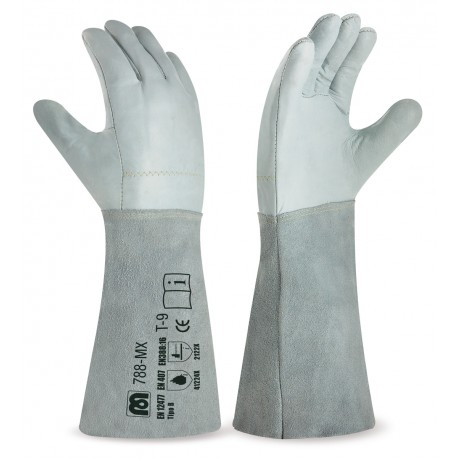 Guante Piel Flor Vacuno y Serraje Costuras de Kevlar 2122 MARCA 788 MX