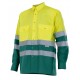 Camisa bicolor alta visibilidad manga larga Velilla 144