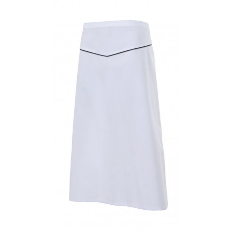 Delantal largo con vivo Velilla LAUREL