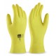 Guante doméstico látex amarillo riesgos mecánicos superficiales MARCA 688 LDY
