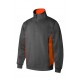 Sudadera bicolor con media cremallera Velilla 105704