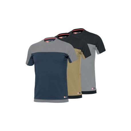 Camiseta de trabajo manga corta bicolor Stretch Industrial Starter 8772