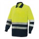 Polo AV bicolor manga larga Industrial Starter 8587