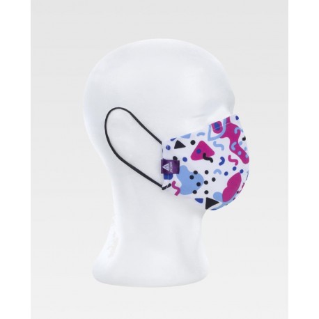 Mascarilla servicios reutilizable de tejido elástico WorkTeam MSK852