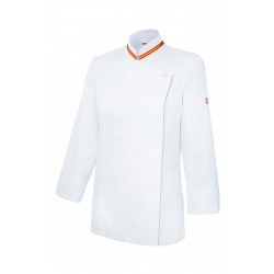 Chaqueta de cocina mujer con cremallera Velilla PB405203TC