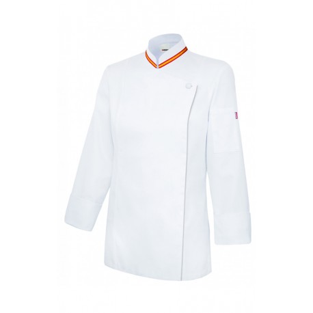 Chaqueta de cocina mujer con cremallera Velilla PB405203TC
