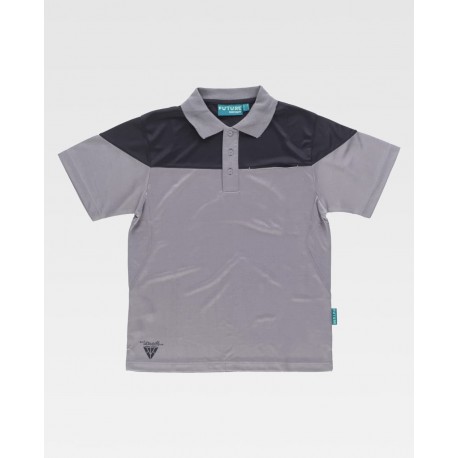 Polo FUTURE combinado de manga corta en tejido micropique WorkTeam WF2616