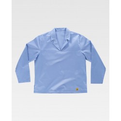Casaca ESD con cuello solapa manga larga WorkTeam B9900
