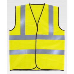 Chaleco ESD de alta visibilidad con cintas reflectantes WorkTeam HVTT90