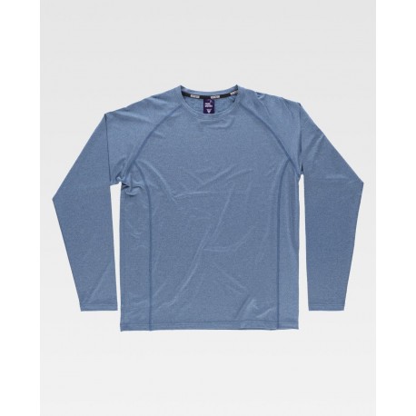 Camiseta manga larga en tejido jaspeado WorkTeam B0068