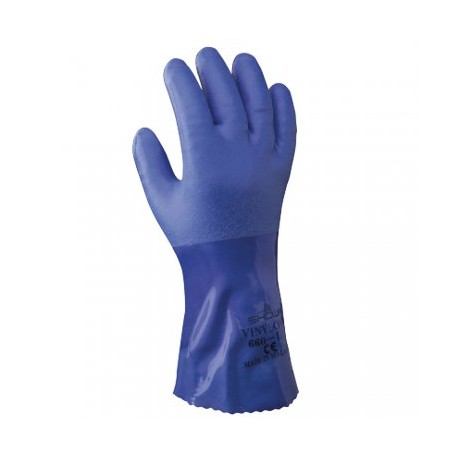Guante SHOWA revestido PVC acabado rugoso Industrial Starter SH660