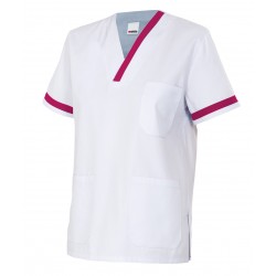 Camisola pijama de manga corta bicolor Velilla P587