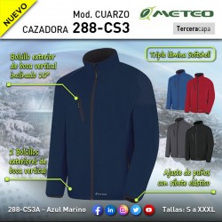 Cazadora de Trabajo softshell triple lámina CUARZO MARCA 288 CS3
