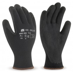 Guante de trabajo poliéster recubrimiento de látex 1 MARCA 688 NYLFR