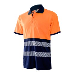 Polo Piqué de Trabajo Manga Corta Segmentado Chintex 1201AZ