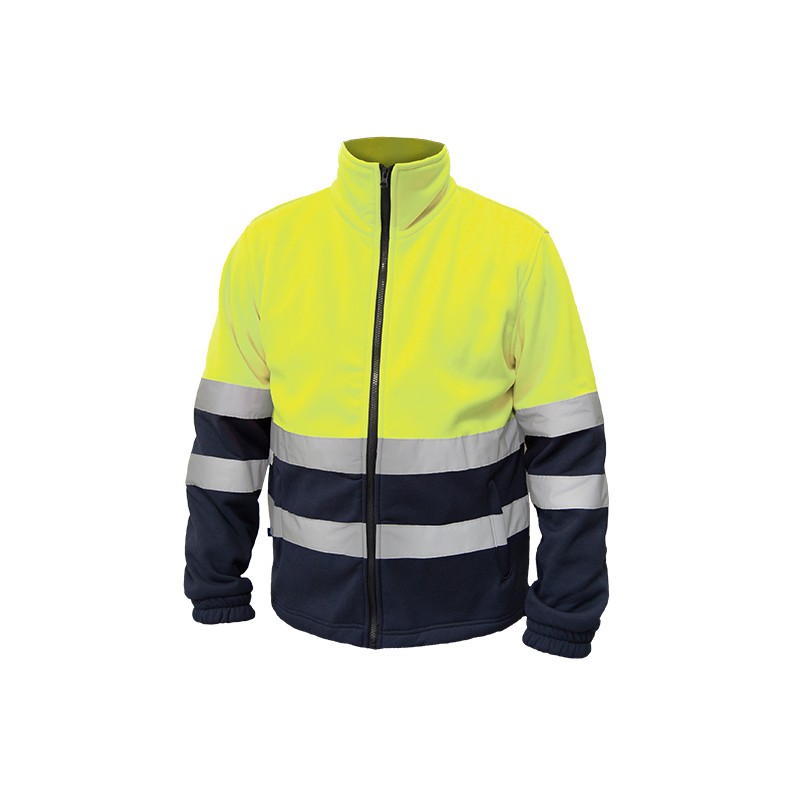 Sudadera de trabajo combinada cremallera alta visibilidad Chintex 1044