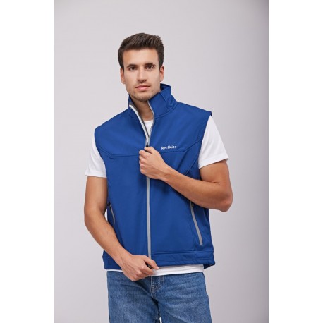 Chaleco liso cuello alto y cinta personalizada WorkTeam RN2020002