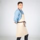Delantal con peto Beige hebilla enlazada 80x68 cm Garys 100022