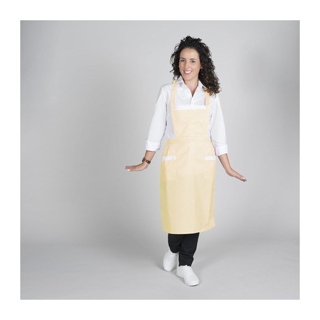 Delantal de trabajo con puntilla 80x54 cm Garys 108000