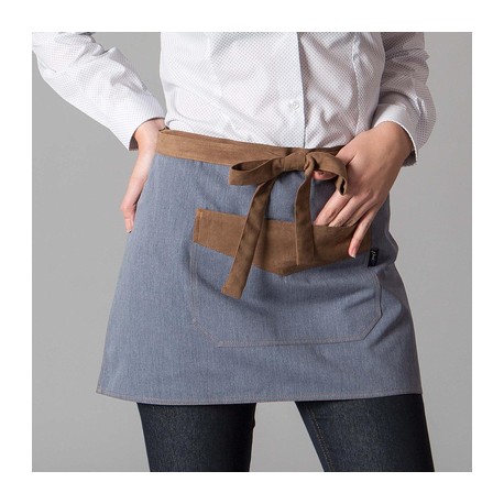 Delantal sin peto corto combinado antelina 35X57 CM Garys 149100