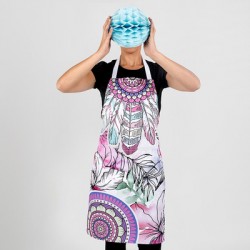 Delantal de Hostelería y Restauración con peto PLUMAS Garys 150210