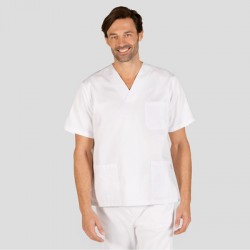 Blusa sanitario de trabajo unisex pico sarga Garys 601000