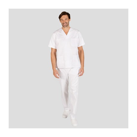 Conjunto unisex blusa cuello pico pantalon goma enter Garys 841100