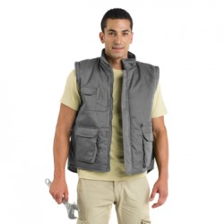 Chaleco multibolsillos con cremallera central con trabilla y velcro ALMANZOR 5067 Roly