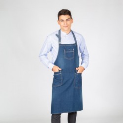 Delantal con peto LAVADO TEJANO AÑIL 90X75 CM Garys 161300