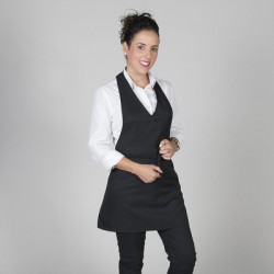 Delantal bistro escote pico bolsillo centro 80X65 CM Garys 182000