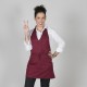 Delantal bistro escote pico bolsillo centro 80X65 CM Garys 182000