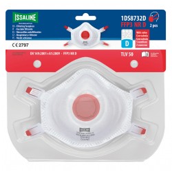 Mascarilla Filtrante con valvula FFP3 NR D Industrial Starter 1DS8732D