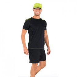 Camiseta técnica dos tejidos manga corta ranglan SEPANG 0416 Roly