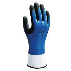 Guante de trabajo SHOWA capa espuma/nitrilo y forro poliéster/algodón Industrial Starter SH377